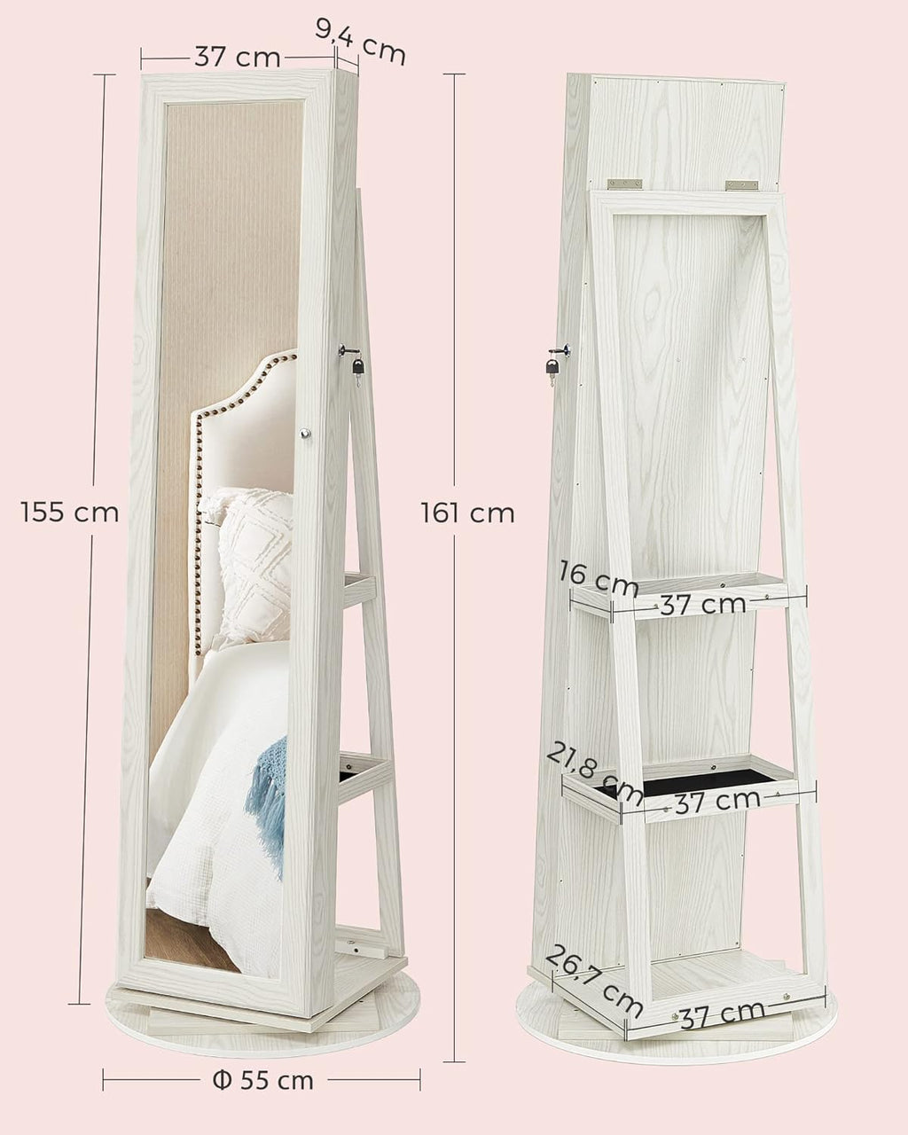 SONGMICS Jewellery Organiser