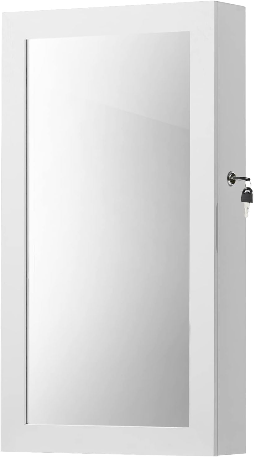 SONGMICS Wall-Mounted Jewellery Cabinet