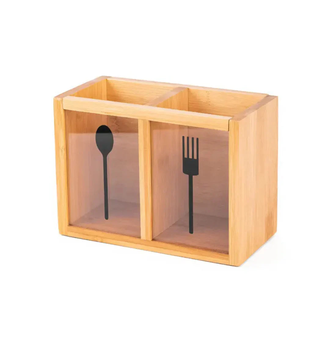 Bamboo Utensils Organizer