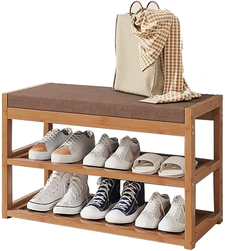 Bamboo 2-Tier Shoe Rack