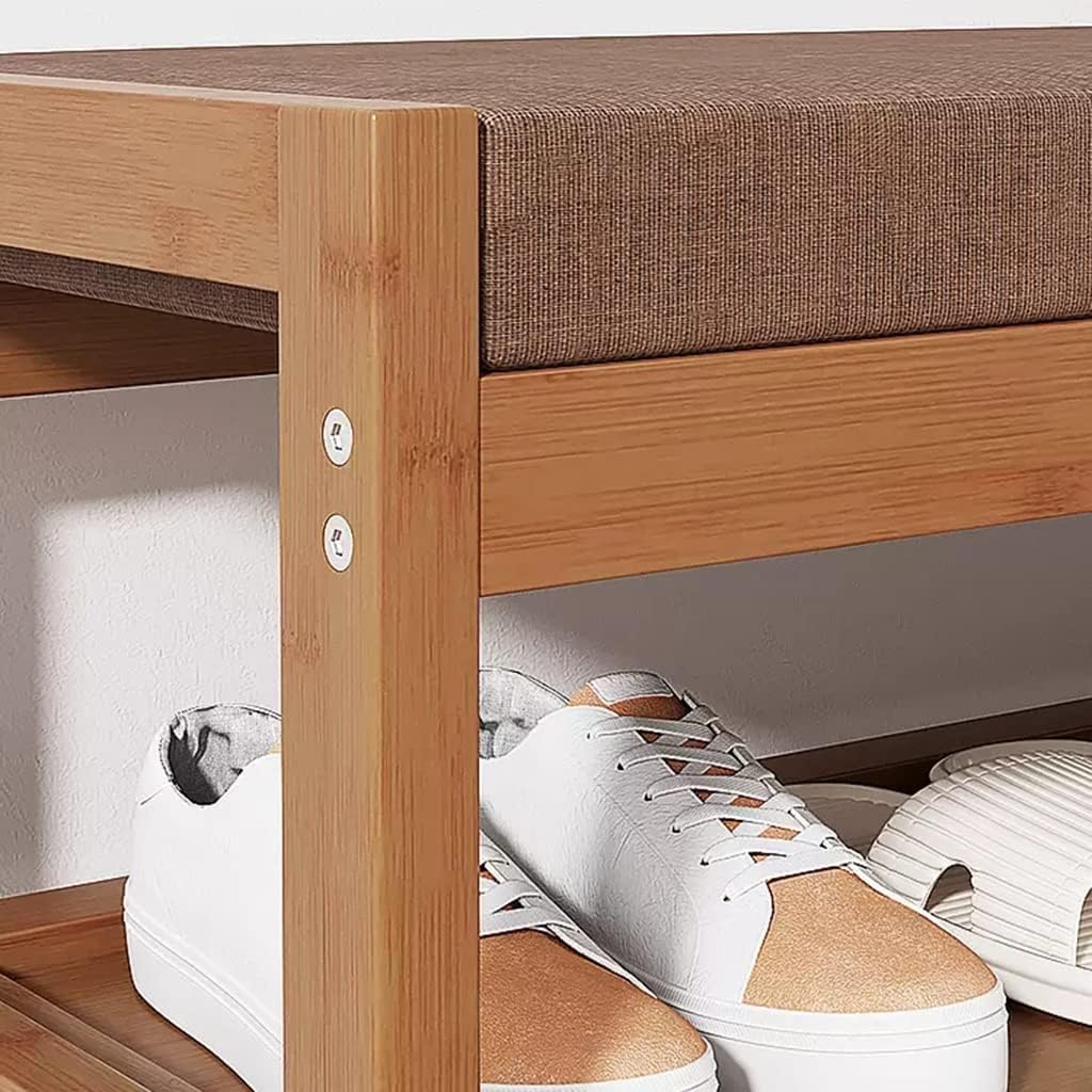 Bamboo 2-Tier Shoe Rack