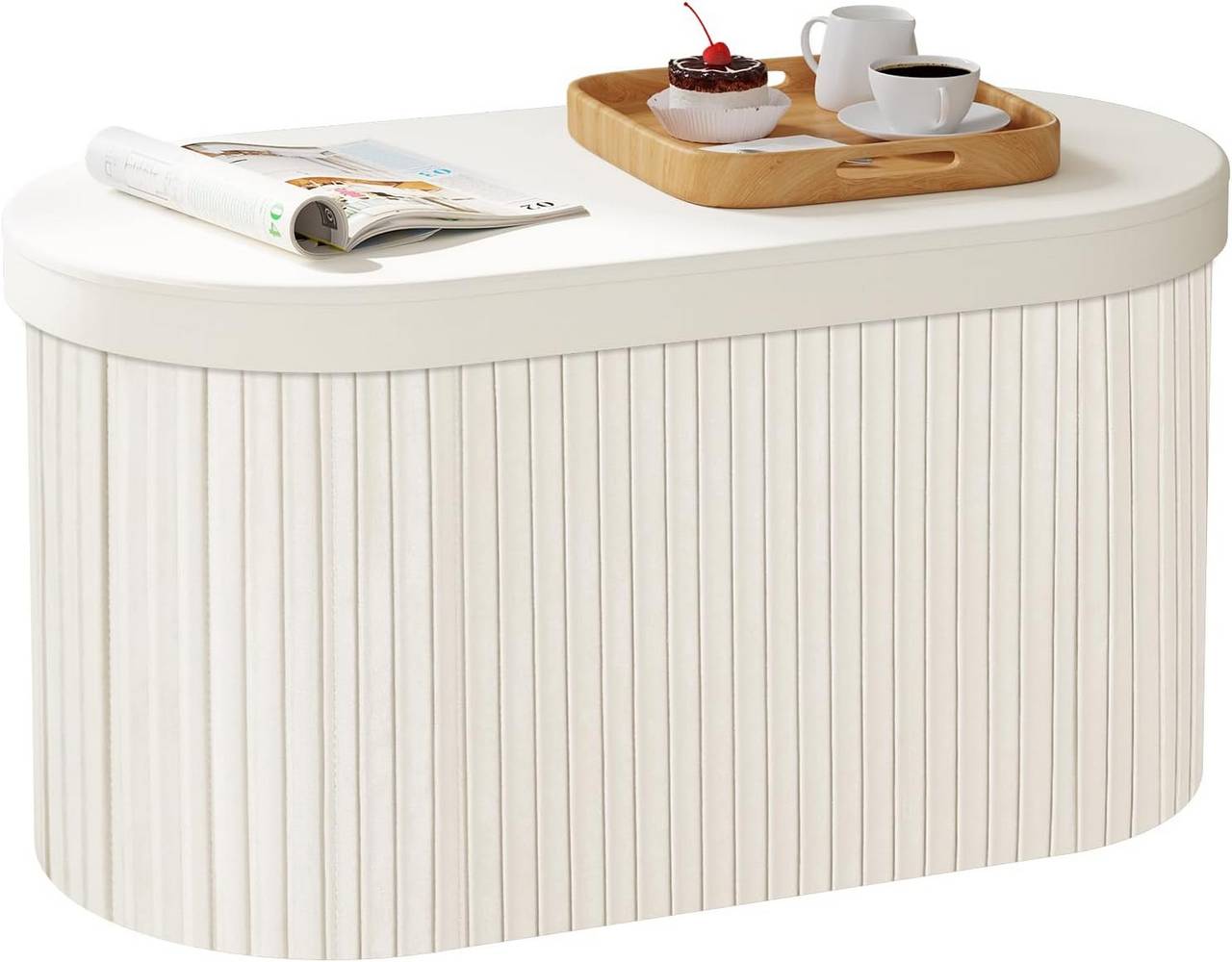 WOLTU Footstool with Storage