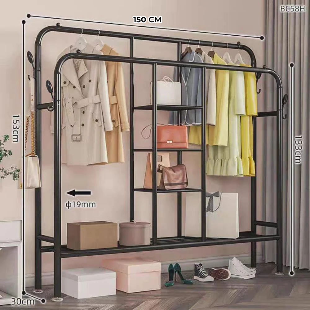 Heavy-Duty Open Wardrobe Closet