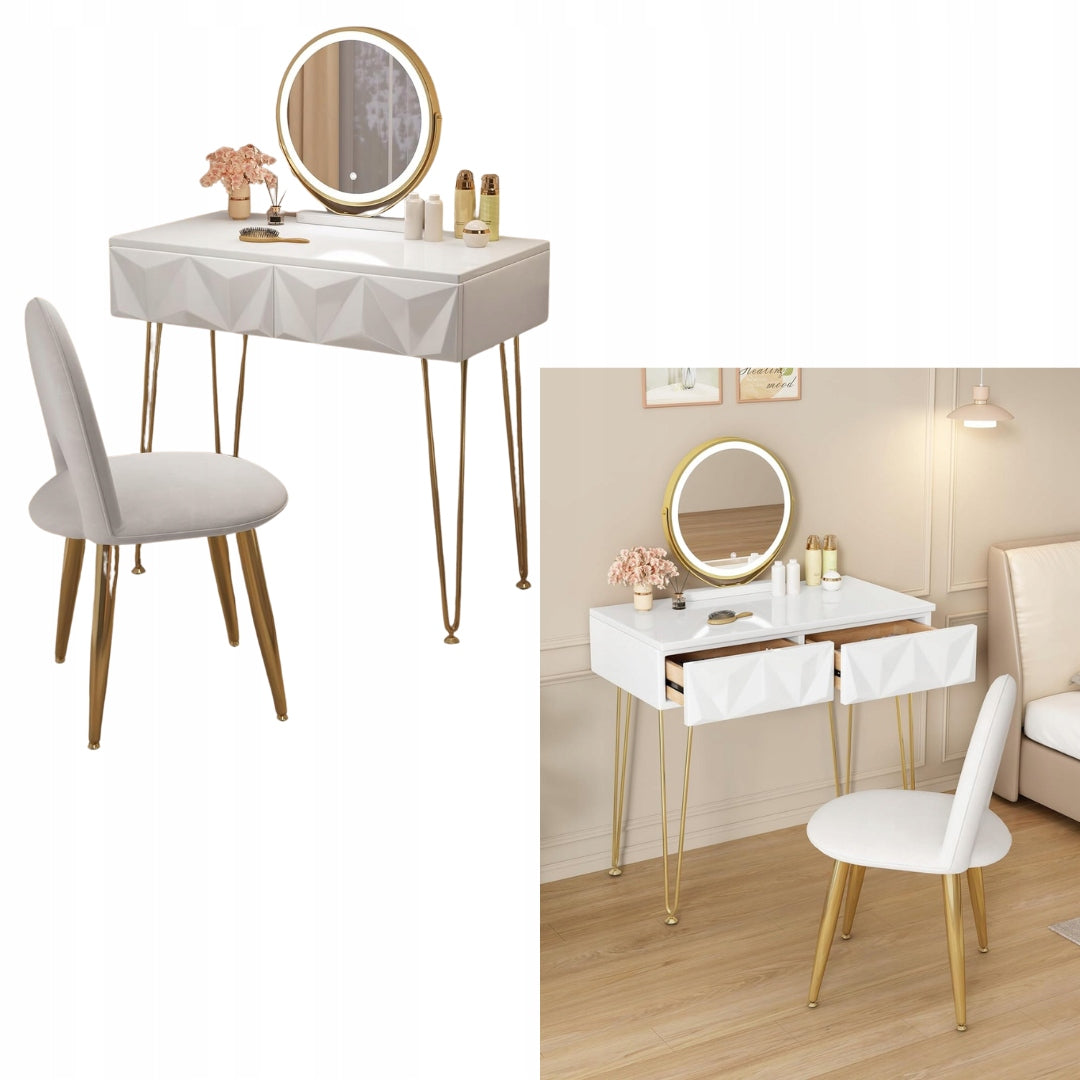 Dressing Table with LED Lighting Mirror