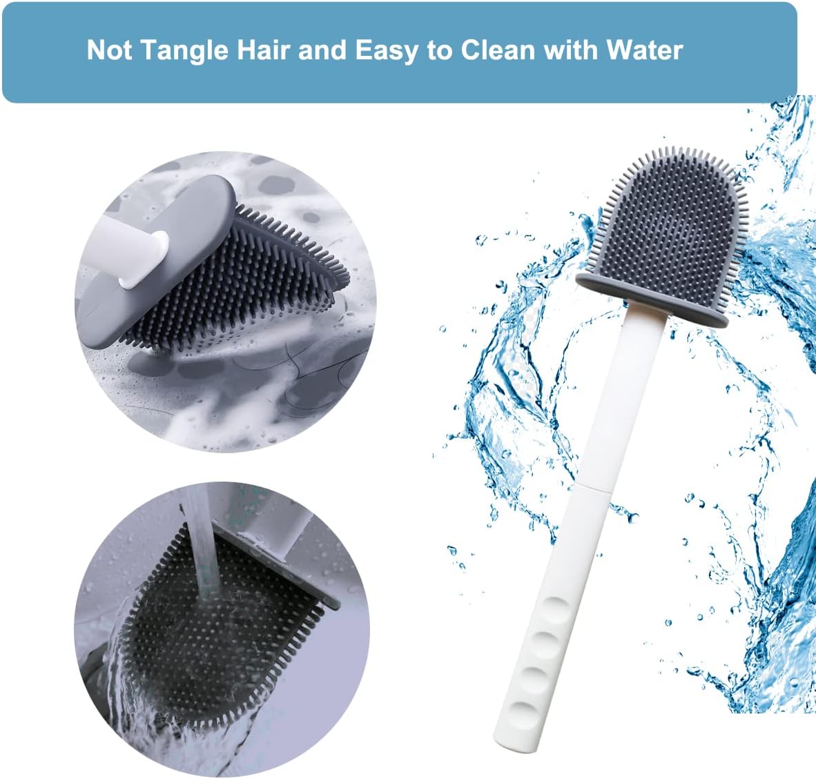 Toilet Brush with Ventilated Drying Holder