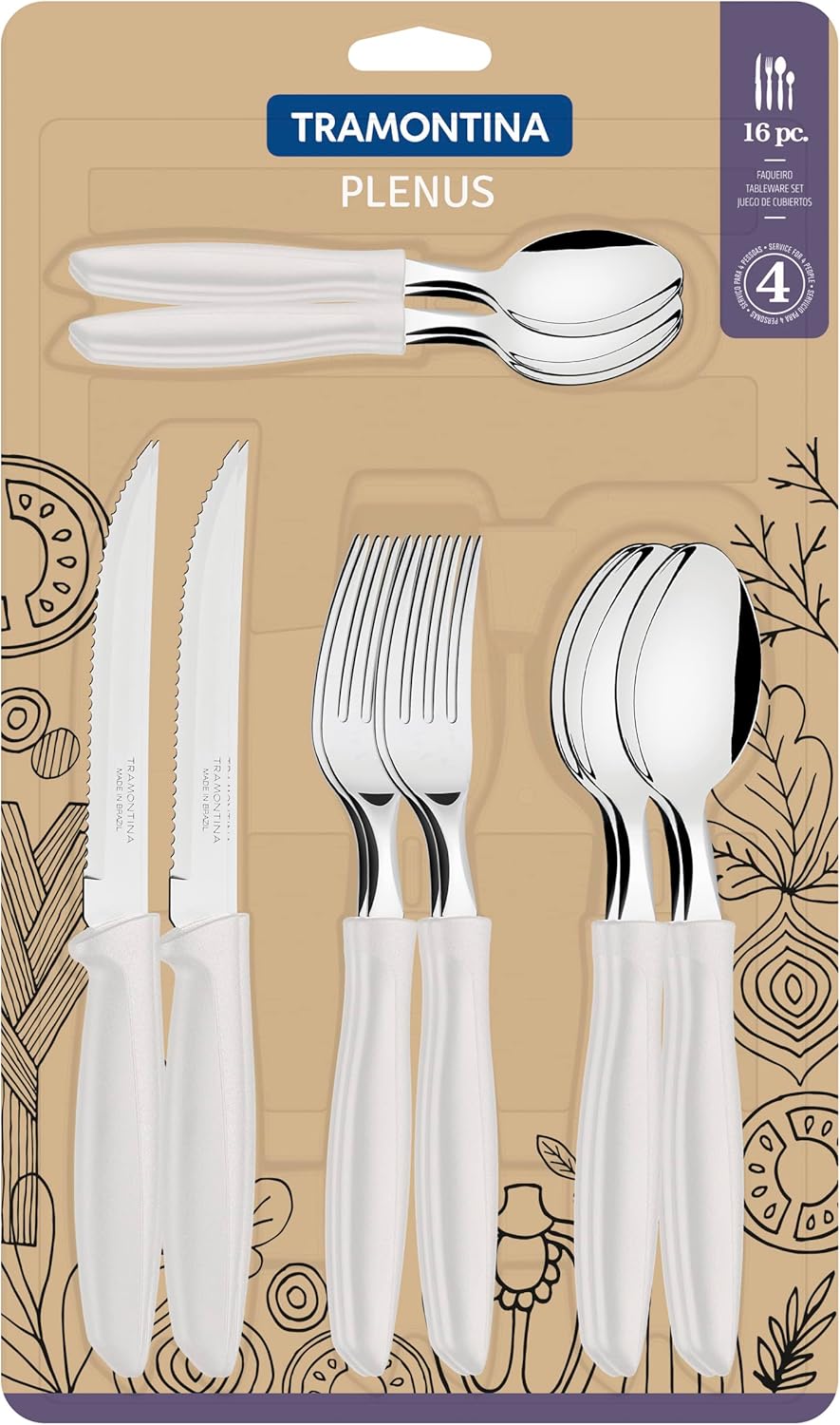 Tramontina Set of 16 Plenus Tableware Cutlery