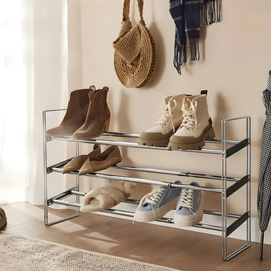 LIVARNO home 3-Tier Extendable Shoe Rack