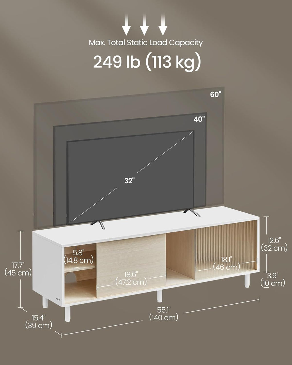 VASAGLE TV Stand