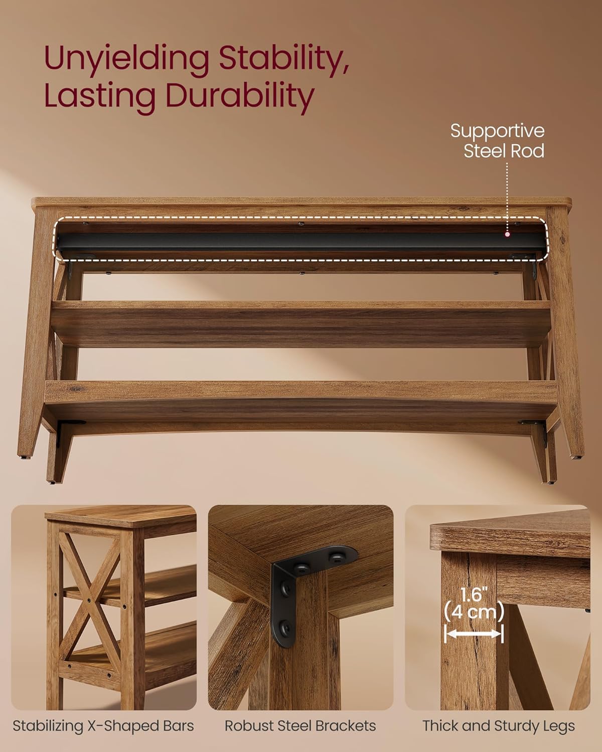 VASAGLE, Entryway Storage Bench