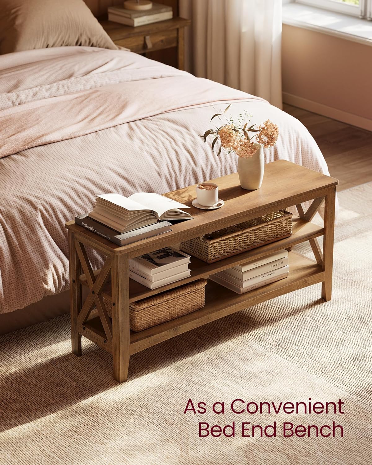 VASAGLE, Entryway Storage Bench