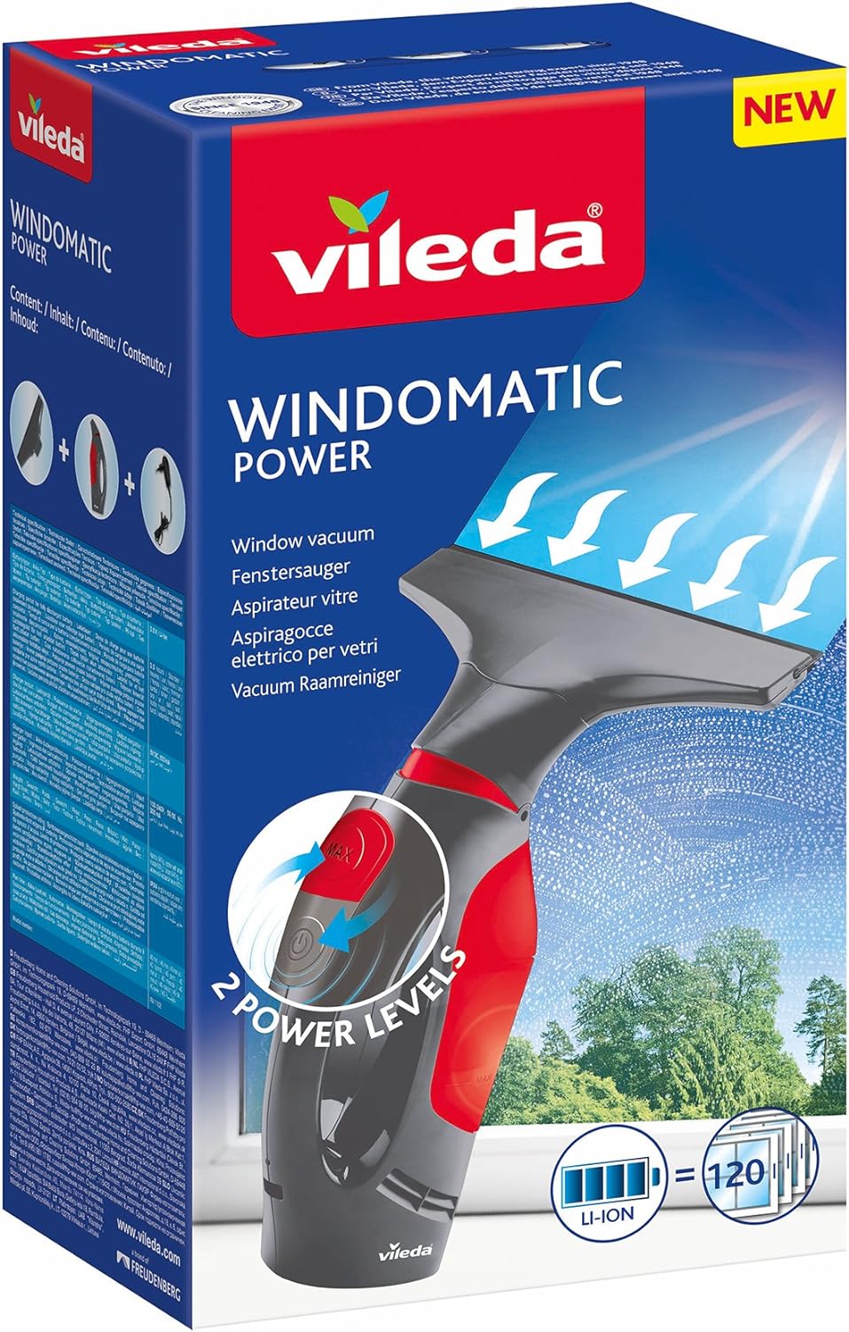 Vileda WindoMatic Power Window Vacuum Cleaner