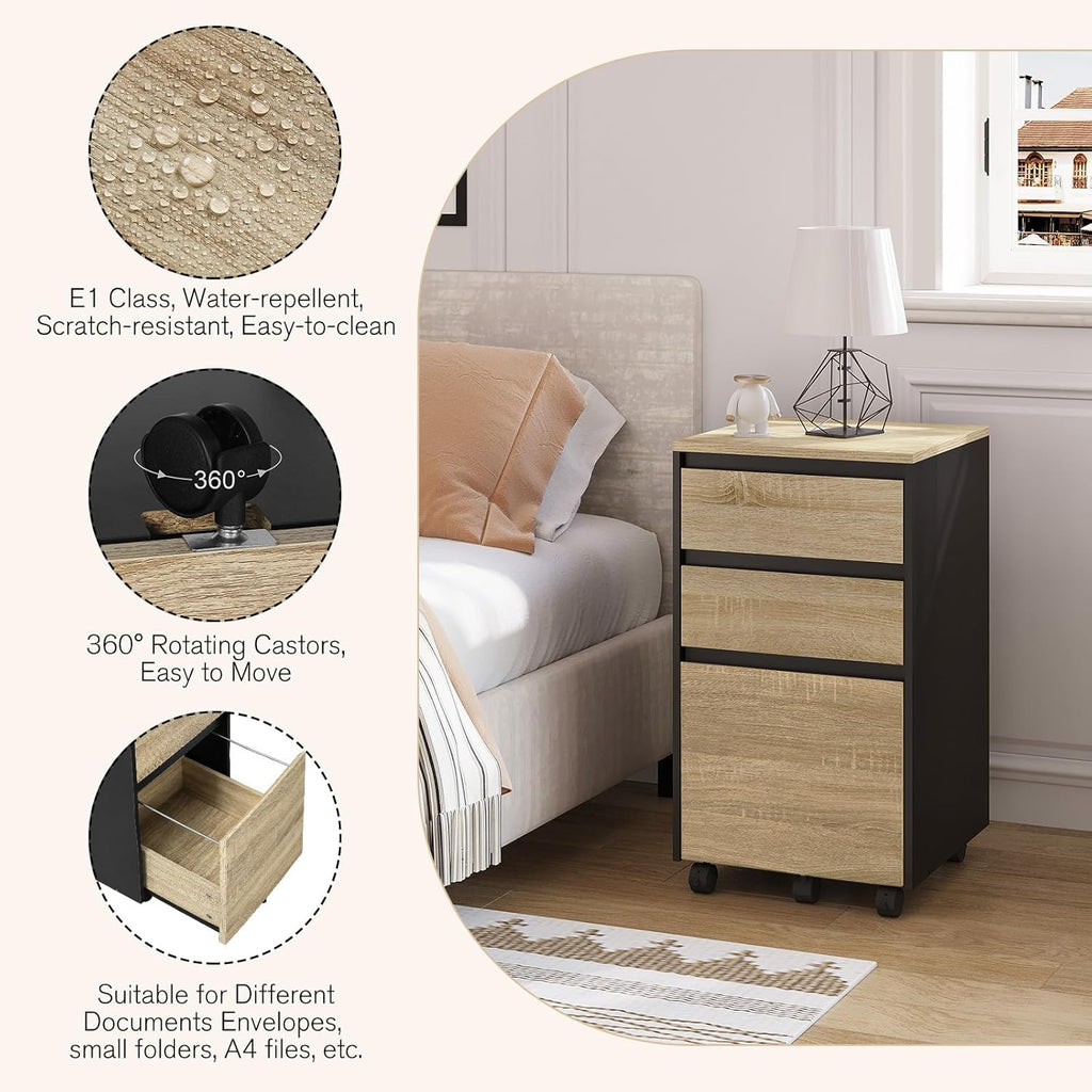 WOLTU Cabinet with 3 Drawers