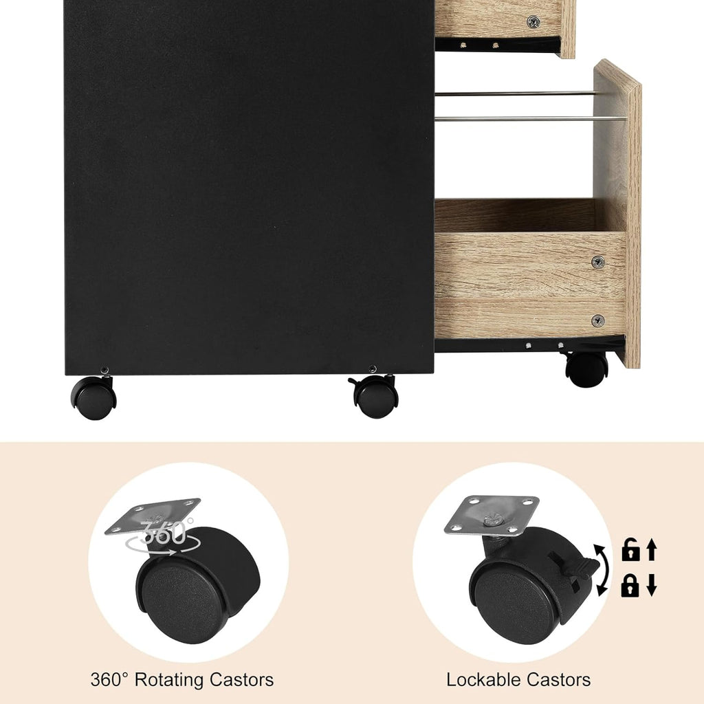 WOLTU Cabinet with 3 Drawers