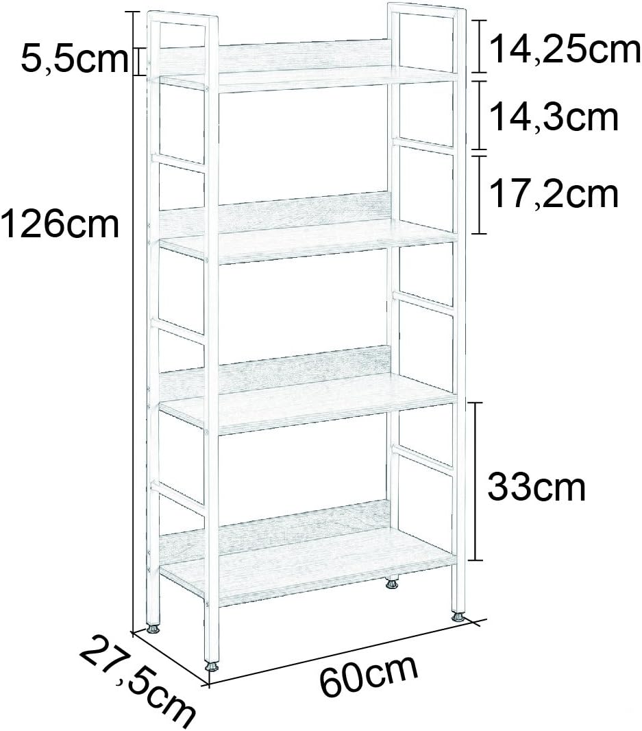 WOLTU Heavy Duty Bookcase Shelf