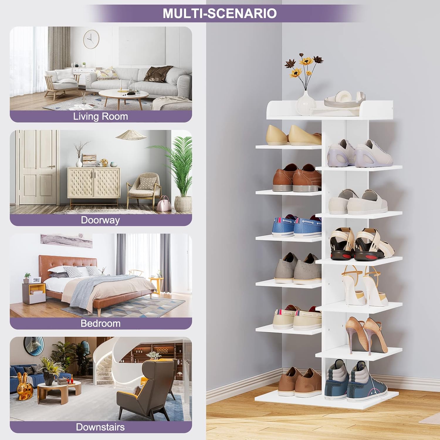 WOLTU 12 Tier Shoe Rack