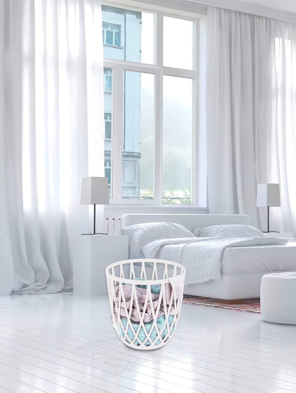 Wenko Omio Bathroom basket Stool