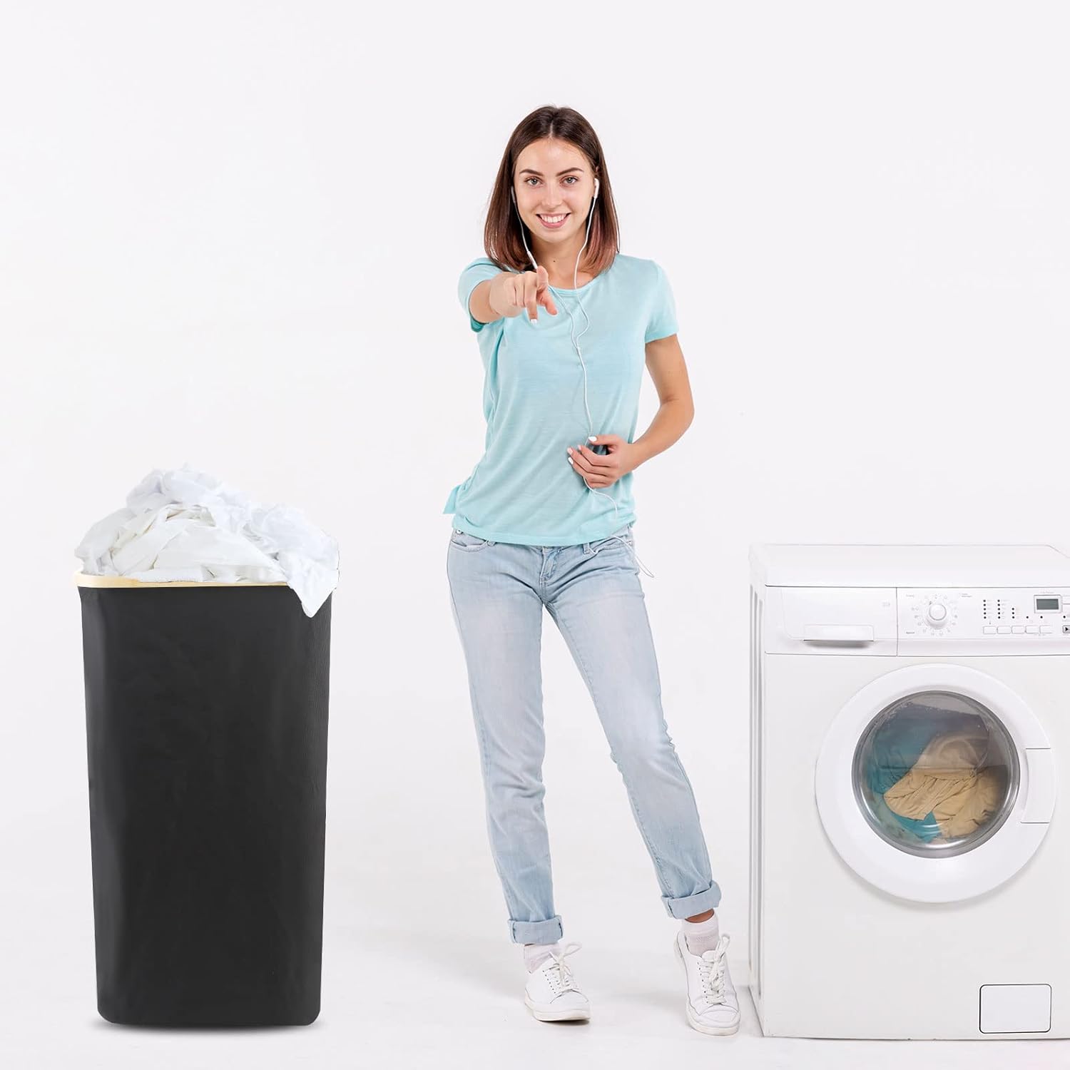 Laundry Basket with Lid