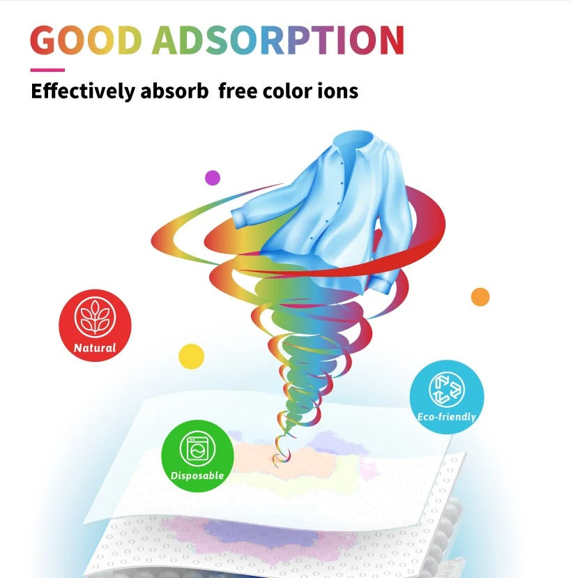 Color Catcher & Odor Removing Laundry Sheets