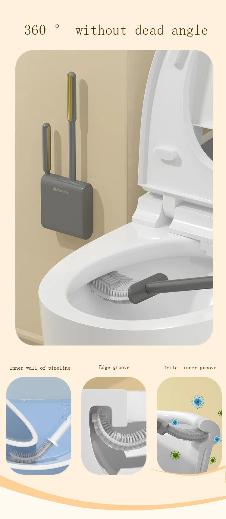 Wall Mounted Toilet Brush