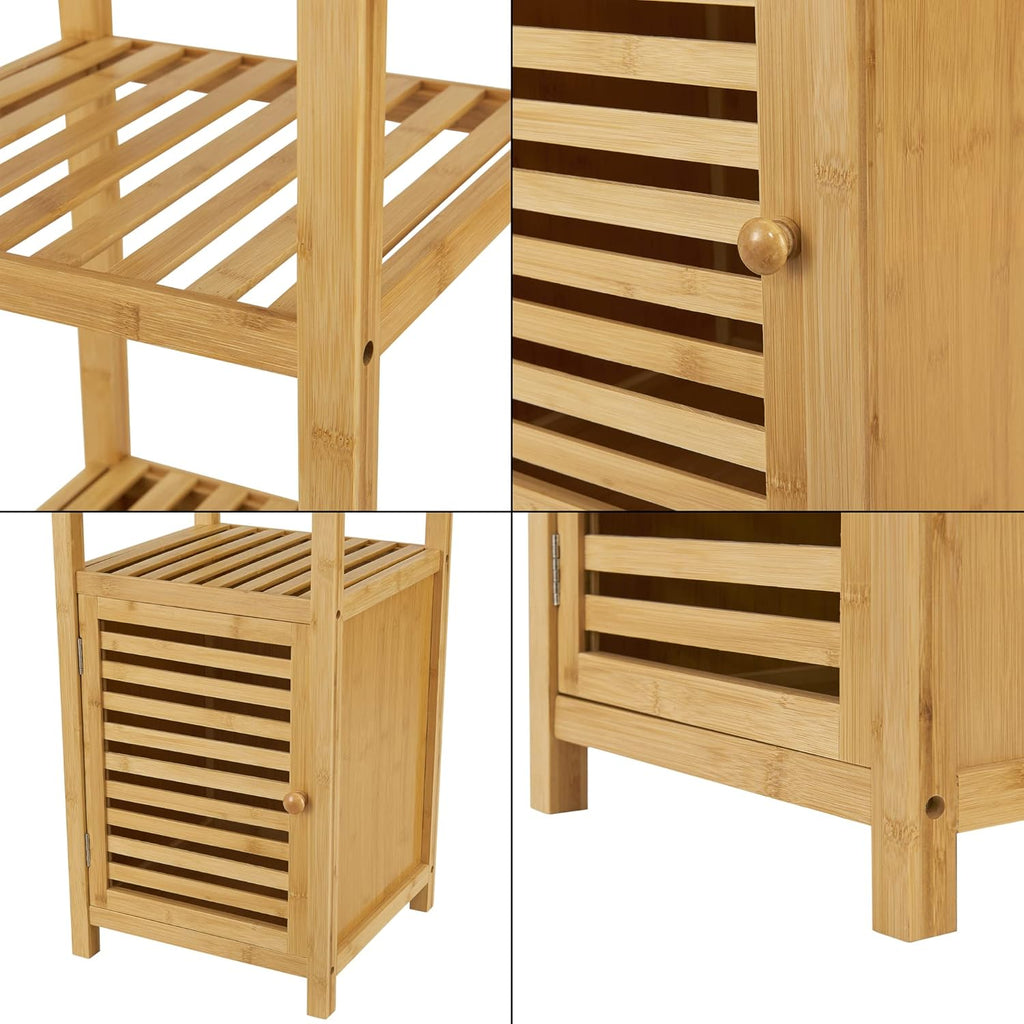 Bamboo Shelf with Cabinet