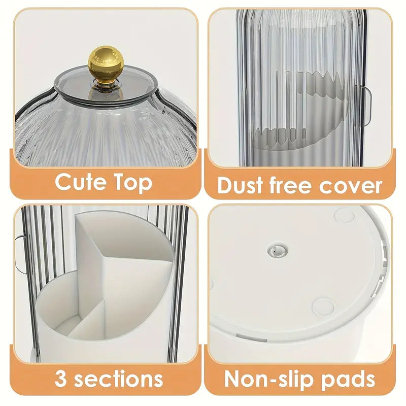 Makeup Organizer with Lid