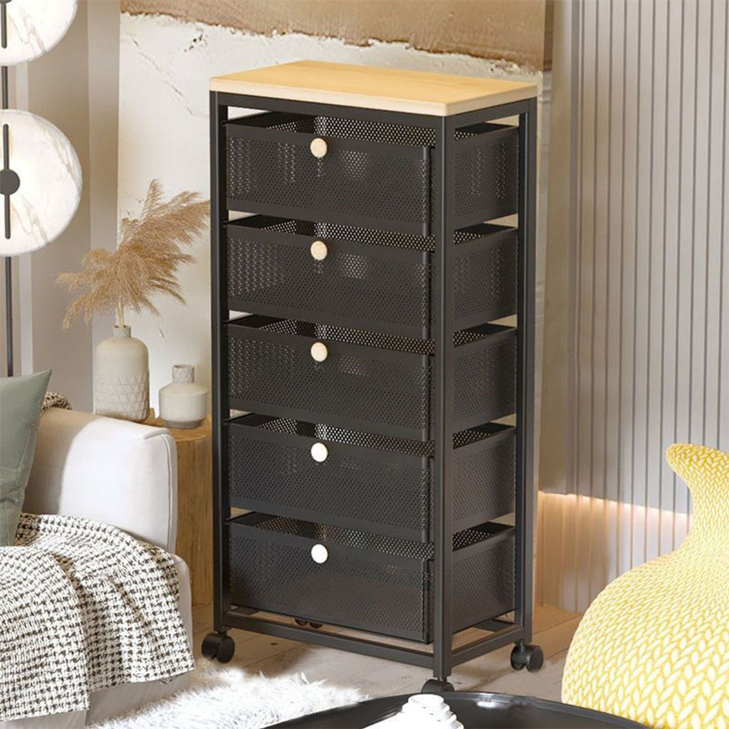 Mesh Storage Organizer with Pull-Out Baskets