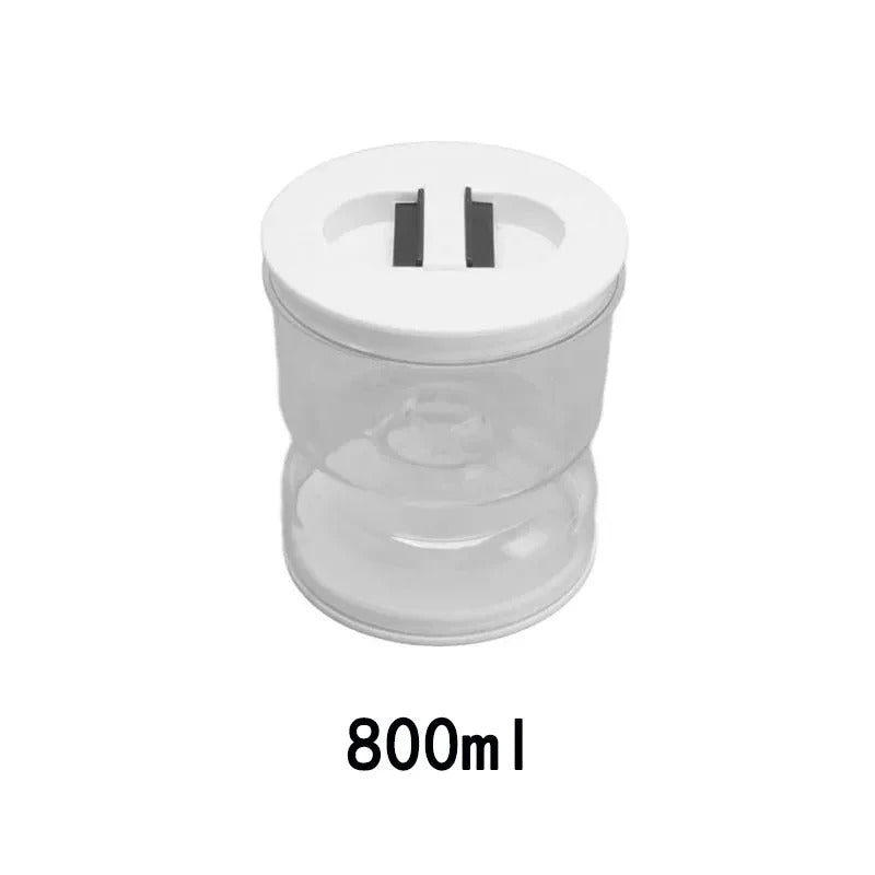 GeBe Sealed Pickle Jar With exhaust valve and timeline